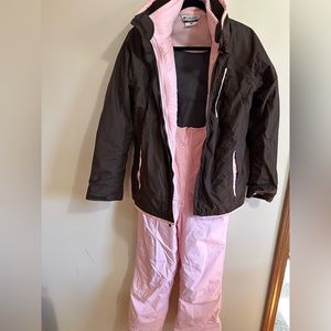 Columbia Youth 18/20 Snow Pants, Winter Jacket with Removable Liner and Hat